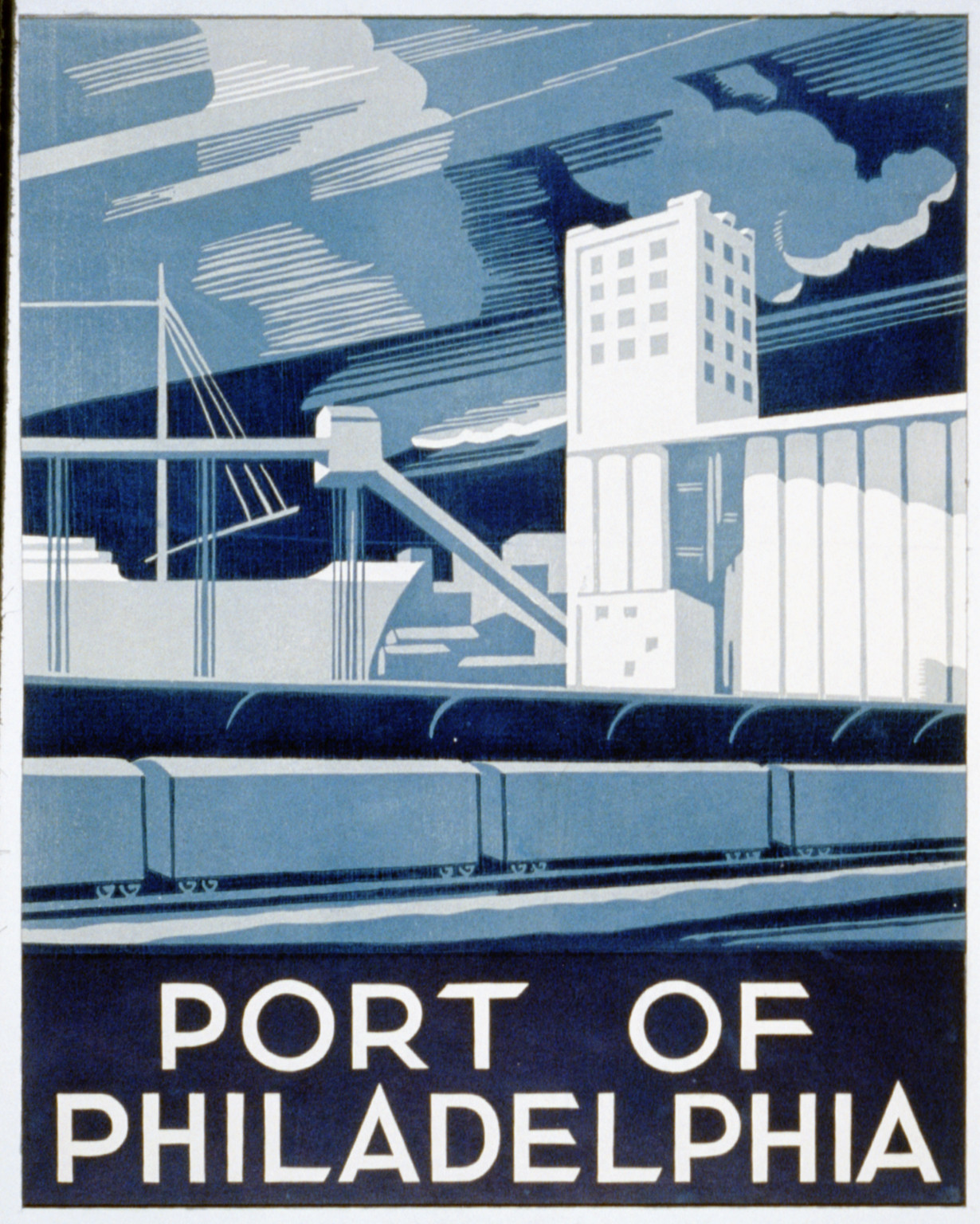 Port of Philadelphia, 1936 — vintage poster