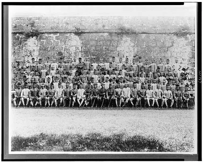 [52d Co. P.S. Only Mohammedan soldiers under U.S. flag. Organized under direction of Gen. J.J. Pershing in 1909]
