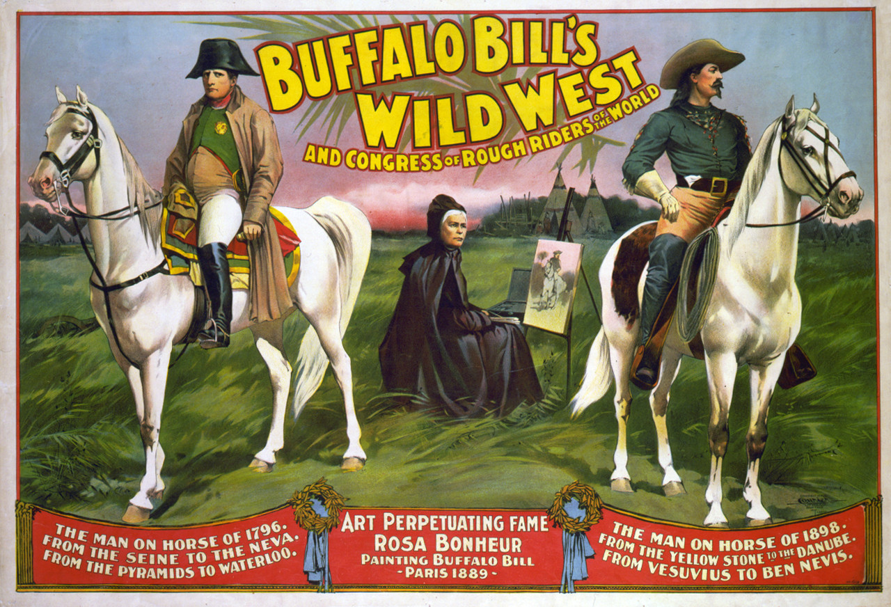 Buffalo Bill's Wild West and Congress of Rough Riders of the World / Courier Litho. Co., Buffalo, N.Y., Buffalo, New York : Courier Litho. Co., c1896. — vintage poster