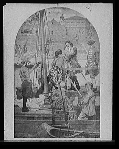 [Landing of Cadillac's wife in Detroit]