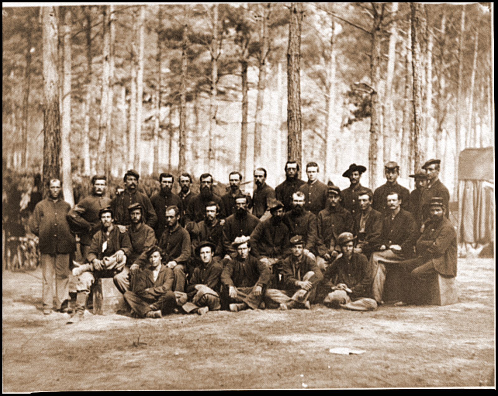 Petersburg Va. Essayons Dramatic Club a group of the U.S. Engineer Battalion, 1864 — historic photograph
