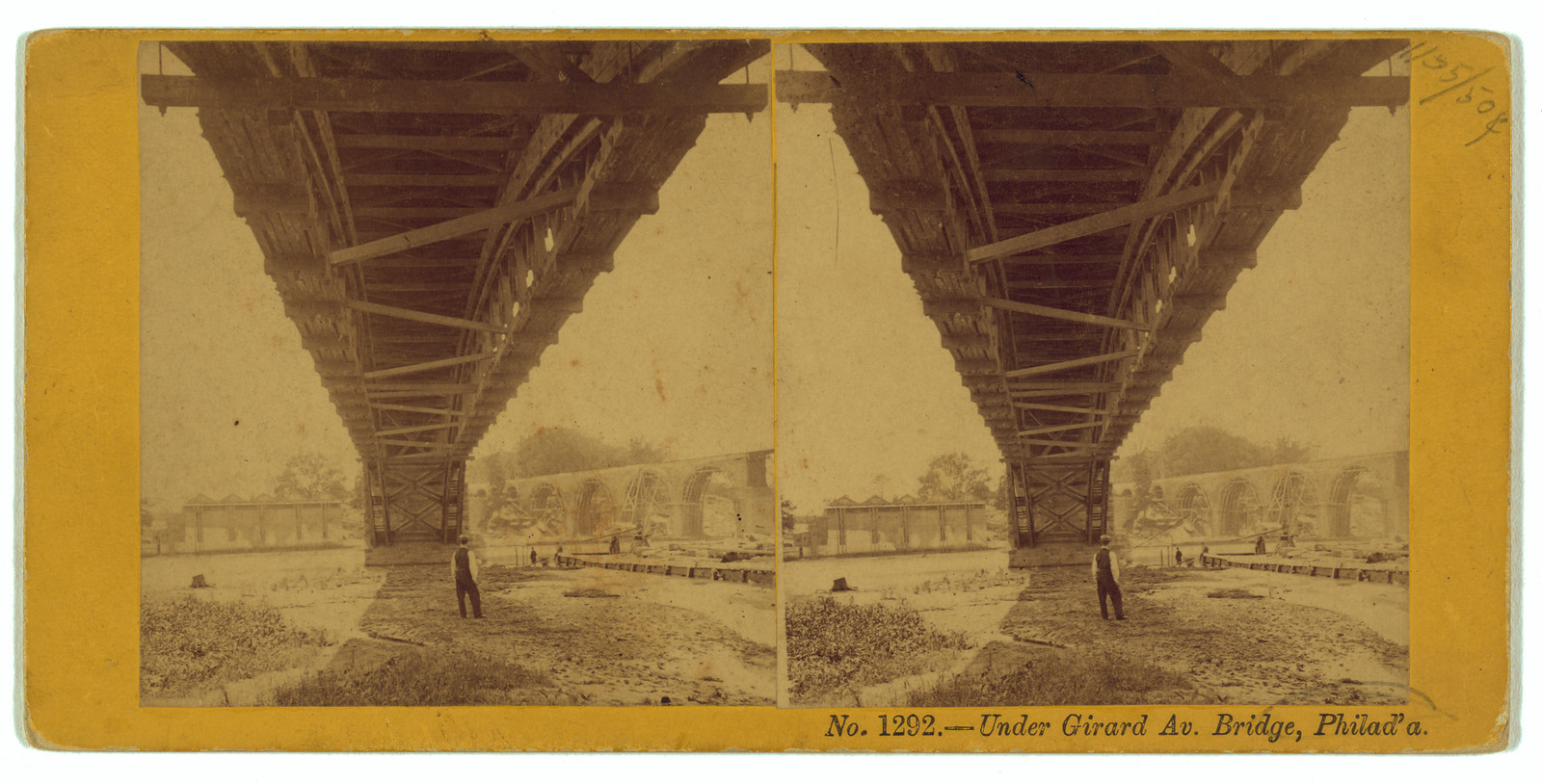 Under Girard Av. Bridge Philada, 1870 — historic photograph