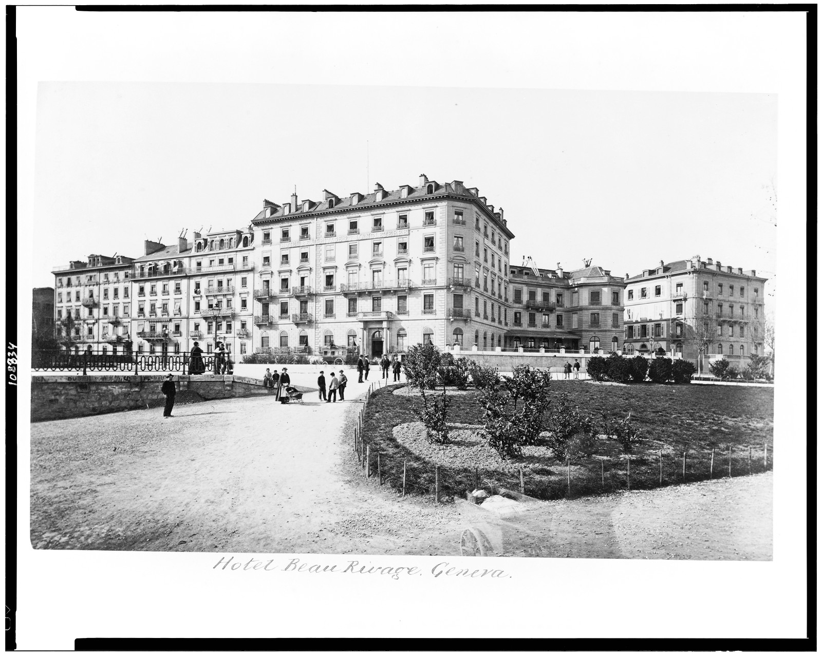 Hotel Beau Rivage. Geneva, [between 1860 and 1890] — historic photograph
