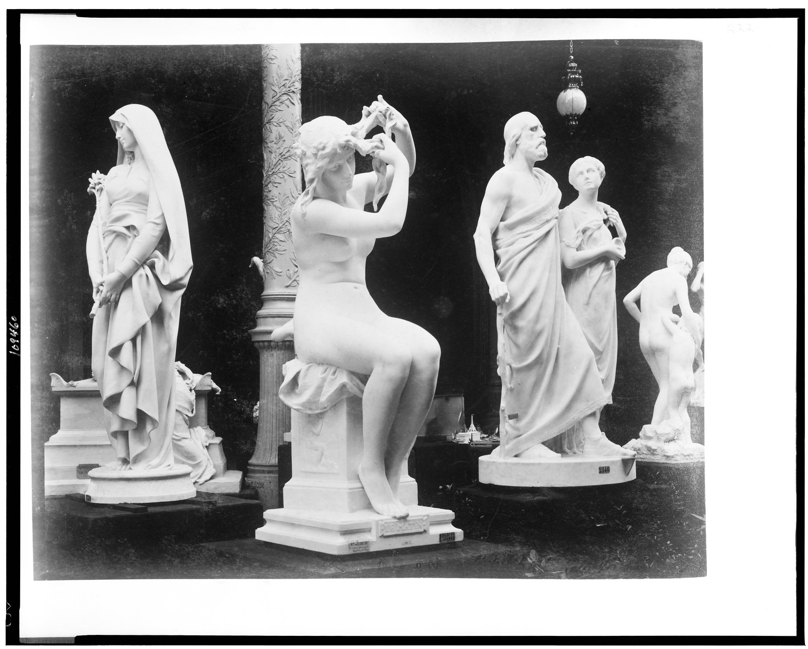 [Sculpture exhibited in Palace of Fine Arts, Paris Exposition, 1889], [1889] — historic photograph