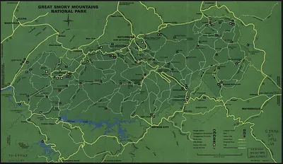 Great Smoky Mountains National Park map