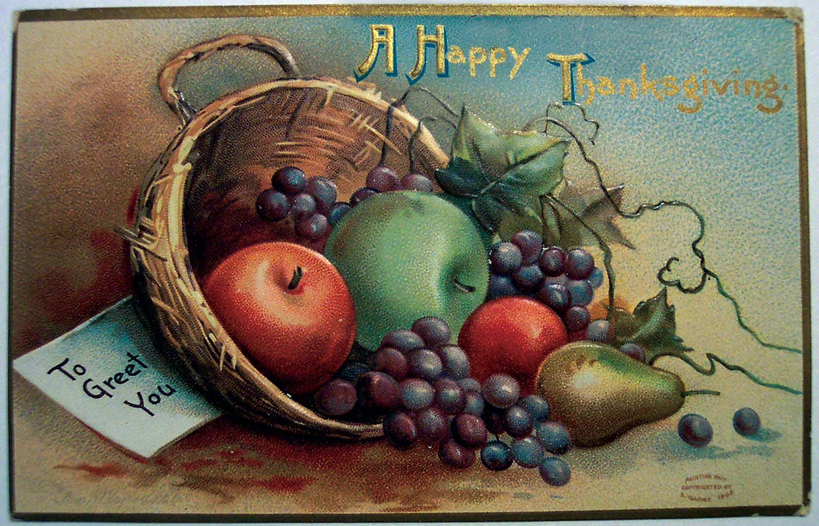 Thanksgiving — historic image