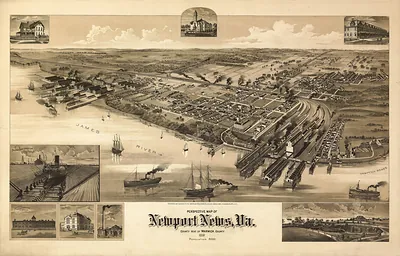 VA Newport News 1891 MAP