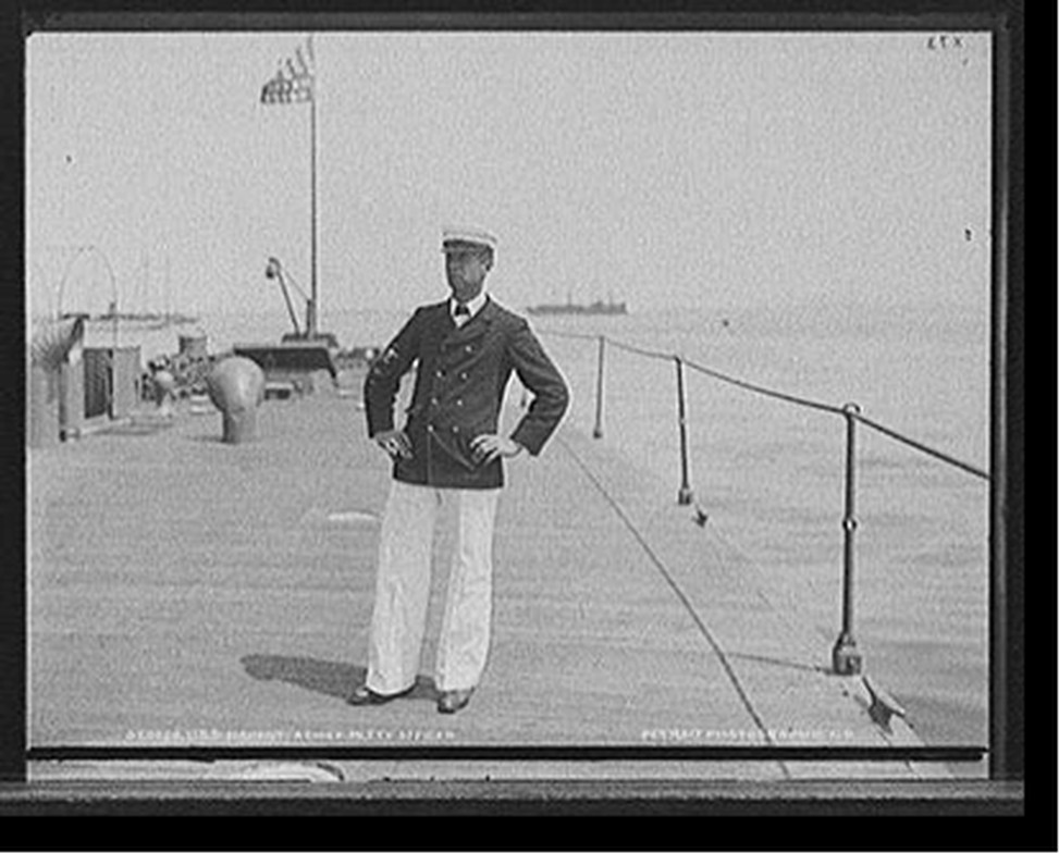 U.S.S. Nahant, a chief petty officer, [1898?] — historic photograph