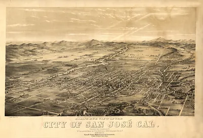 CA San Jose 1869 MAP