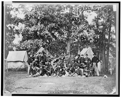 [Officers of U.S. horse artillery brigade, near Culpeper, Va., September, 1863]