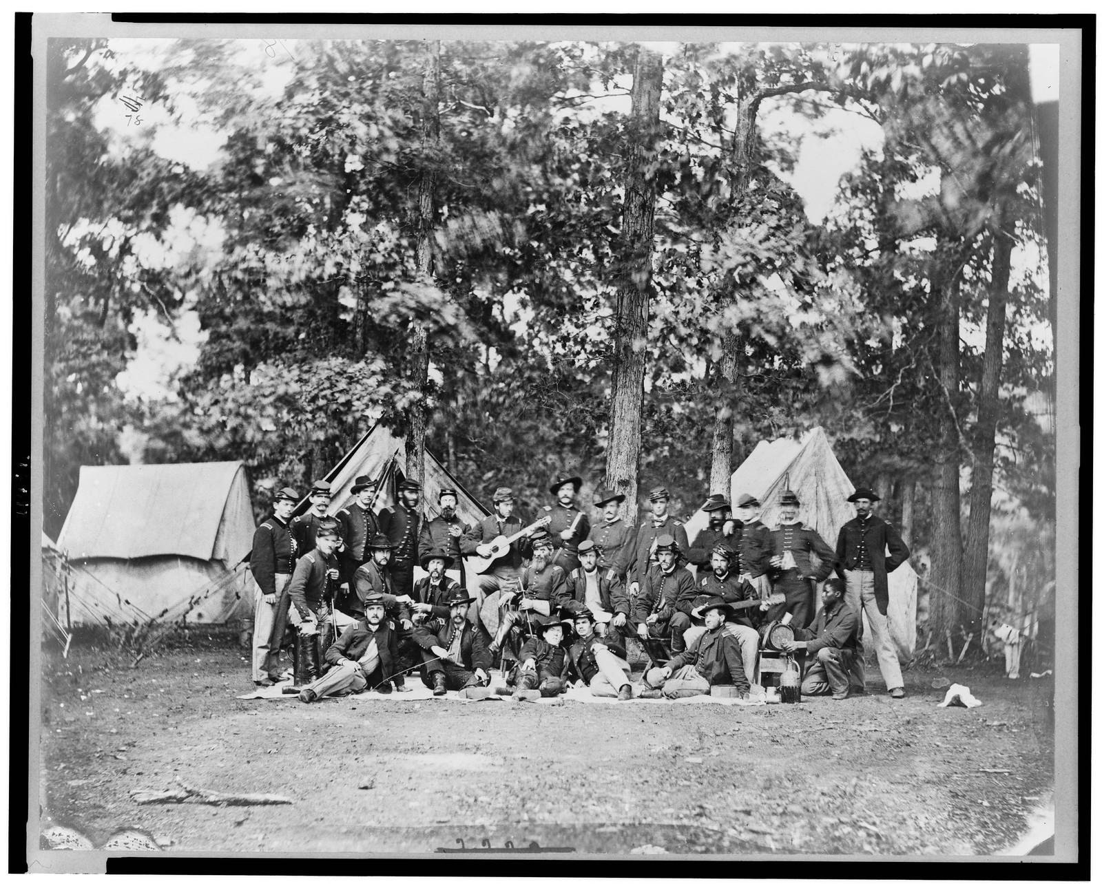 [Officers of U.S. horse artillery brigade, near Culpeper, Va., September, 1863], [photographed 1863, printed later] — historic photograph