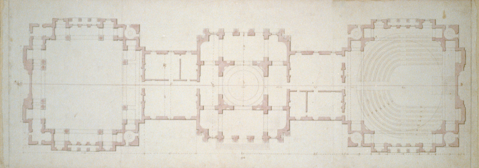[United States Capitol, Washington, D.C. Ground floor plan], and Engineering (ADE) Drawings" (http://www.loc.gov/rr/print/res/103_ade.html)." — historic drawing
