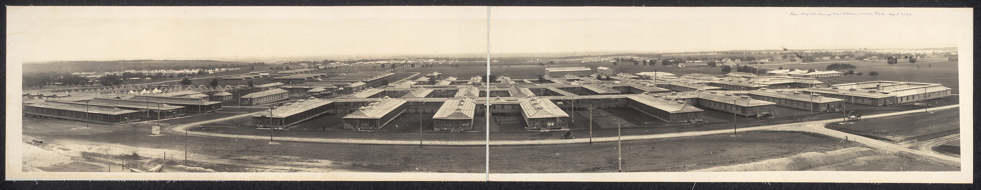 Base Hospital, Camp MacArthur, Waco, Texas, 1918, 1918 — historic image