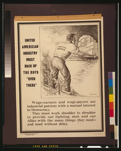 United American industry must back up the boys over there" / Morris."
