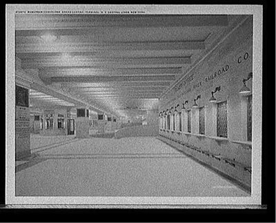 Suburban concourse, Grand Central Terminal, N.Y. Central Lines, New York
