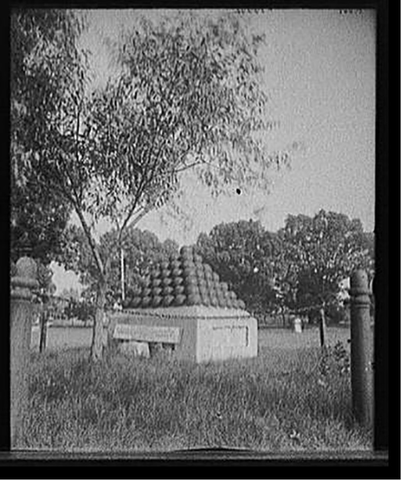 [Cannonball monument, Put-In-Bay, Ohio], [between 1900 and 1910] — historic photograph