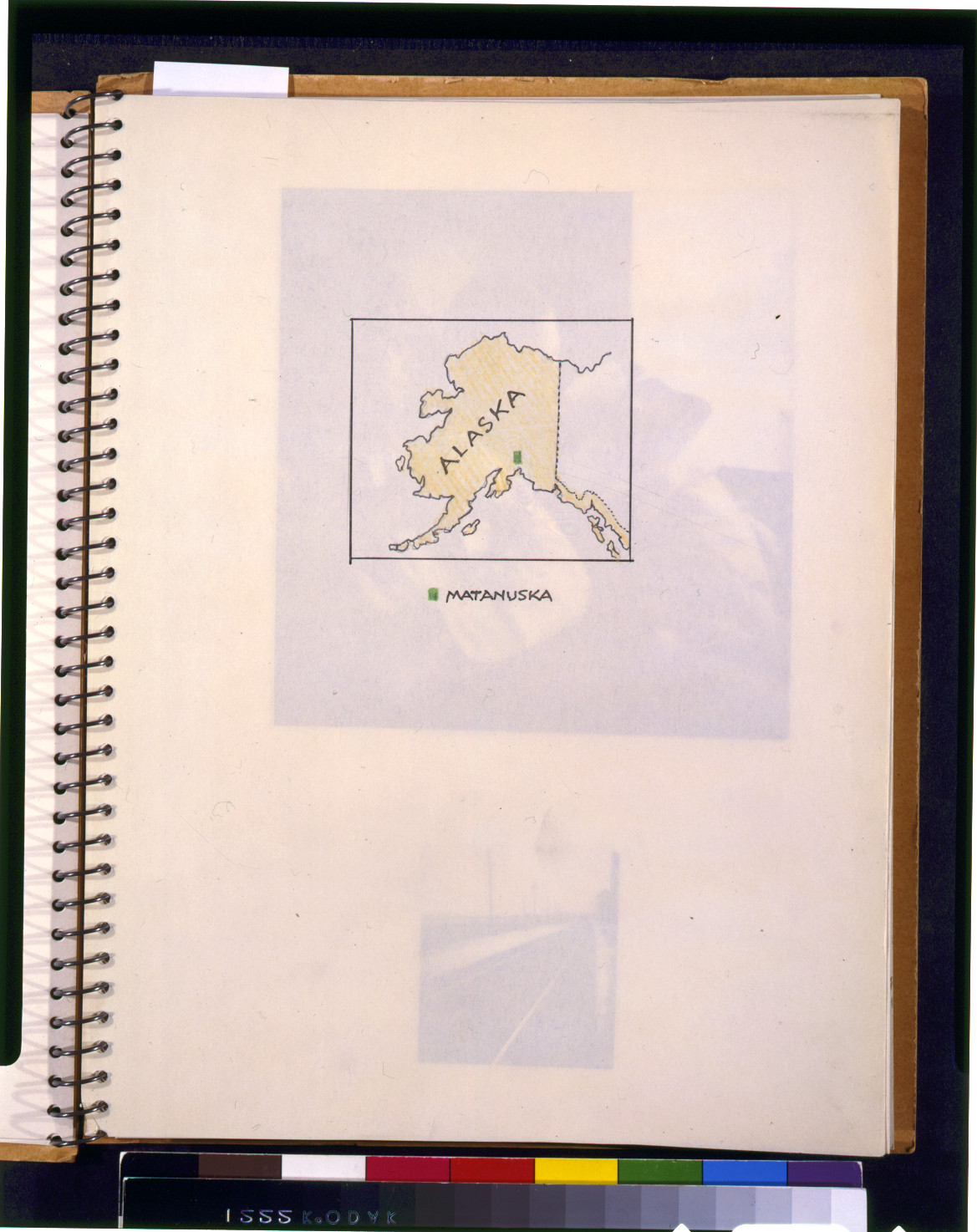 [Map of Alaska indicating Matanuska area], [1935 May] — antique map
