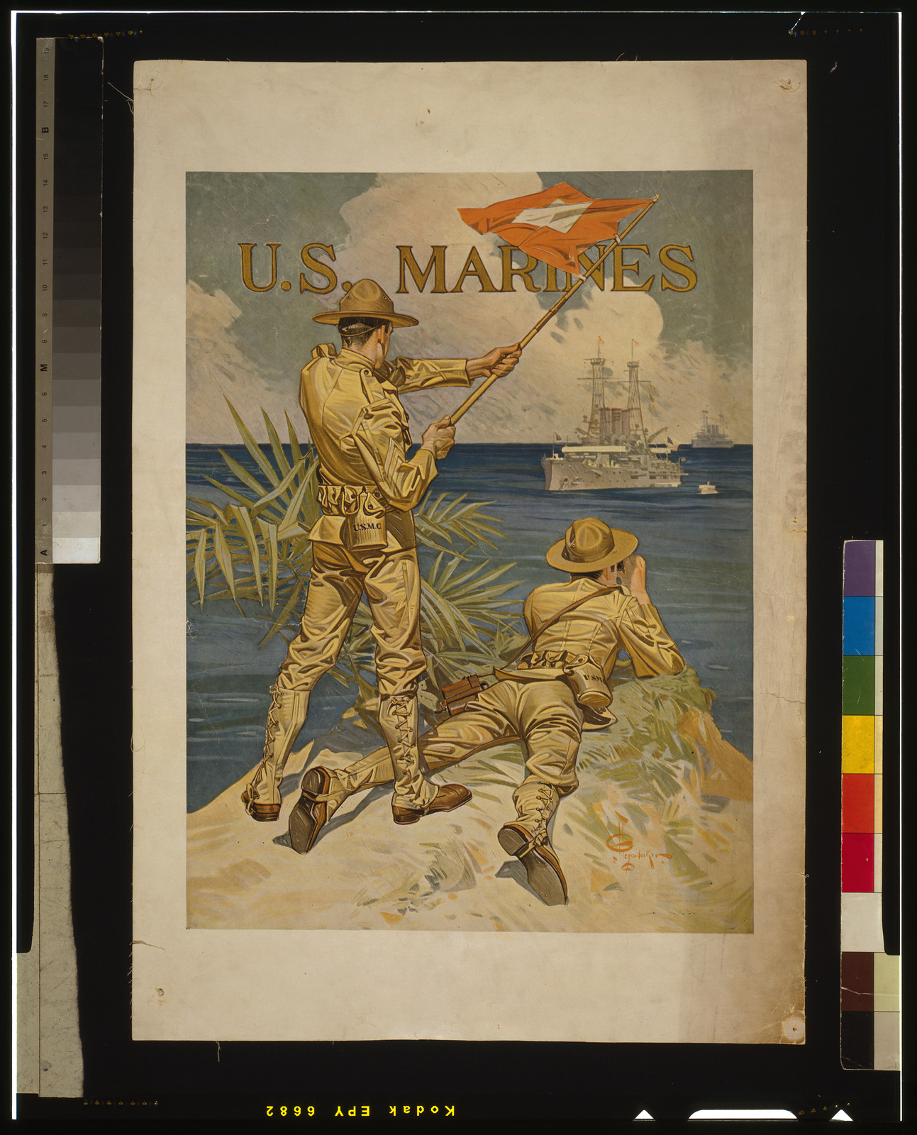 U.S. Marines / J.C. Leyendecker., 1917 — vintage poster