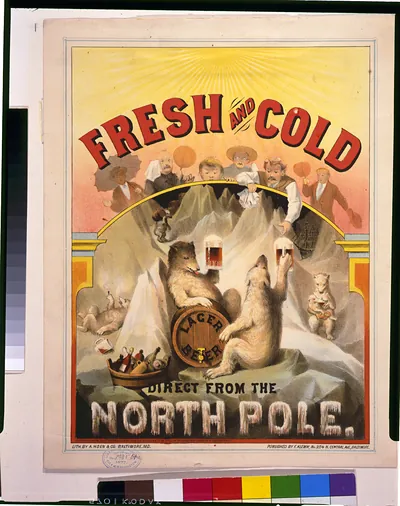 Fresh and cold--Direct from the North Pole / Lith. by A. Hoen & Co.