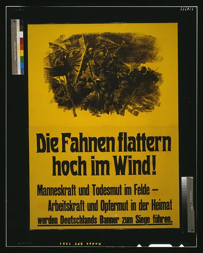 Die Fahnen flattern hoch im Wind! / Anton Hoffmann, München, '17.