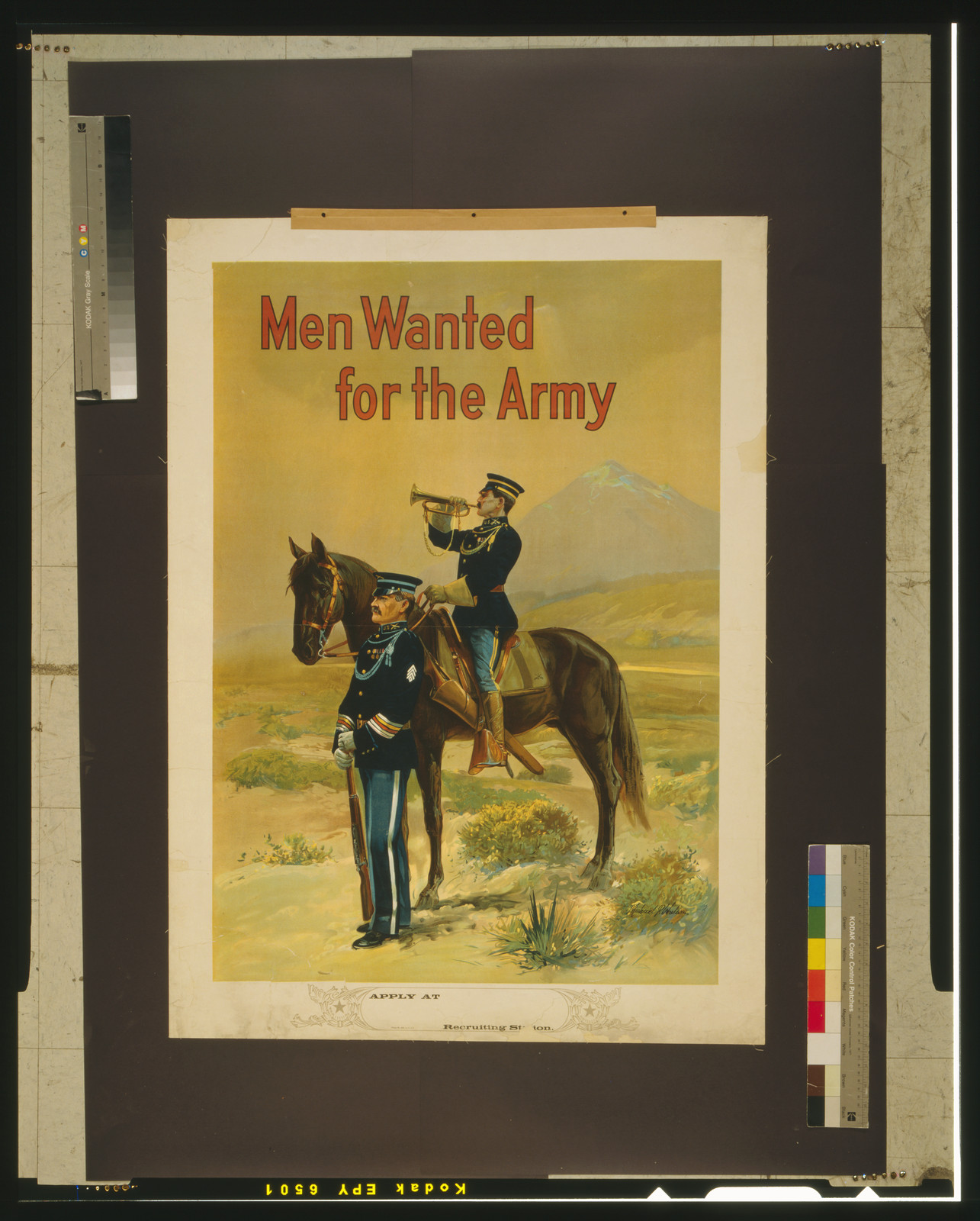 Men wanted for the army / Michael P. Whelan., [between 1910 and 1917] — vintage poster