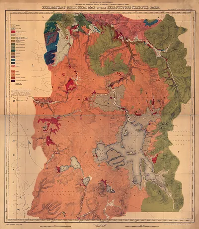 Preliminary geological map of the Yellowstone National Park