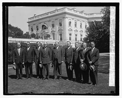 Hoover with Board of Control Nat. Rural Letter Carriers, 9/20/29