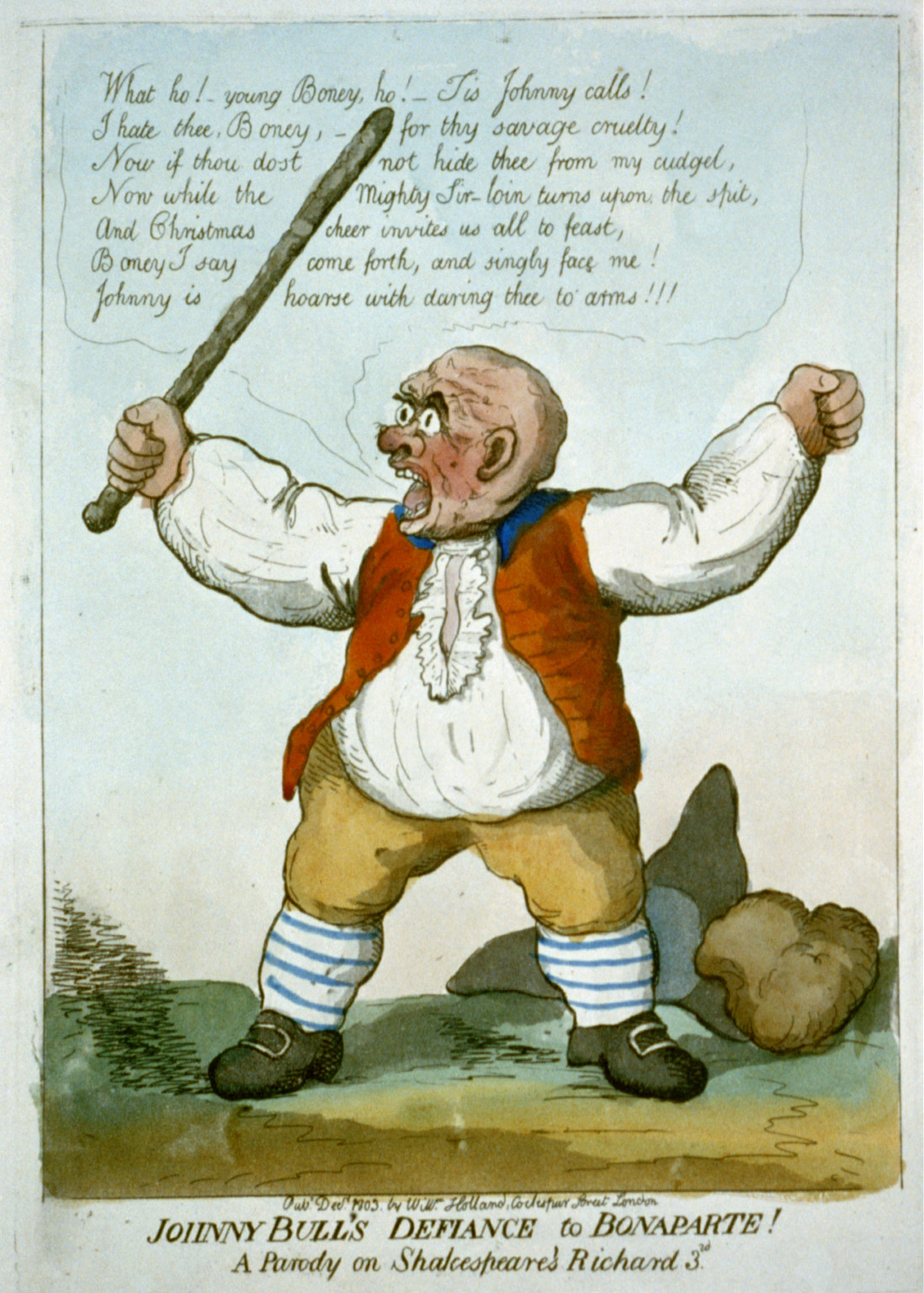 Johnny Bull's defiance to Bonaparte!, 1803 Dec. — historic print