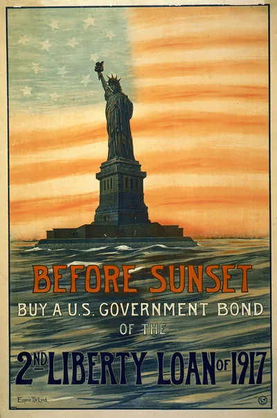 Before sunset buy a U.S. government bond of the 2nd liberty loan of 1917 / Eugenie De Land.