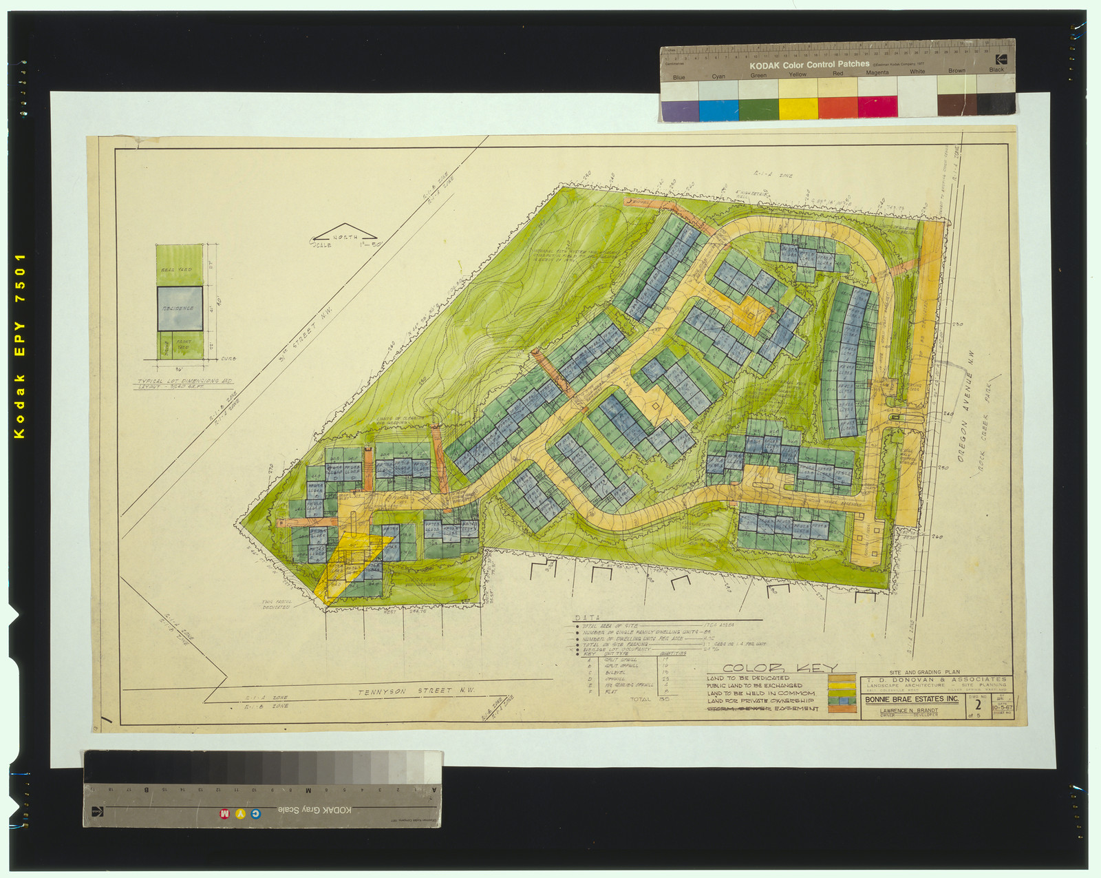 Historic Street Photo - Washington DC - Housing development Bonnie — historic image