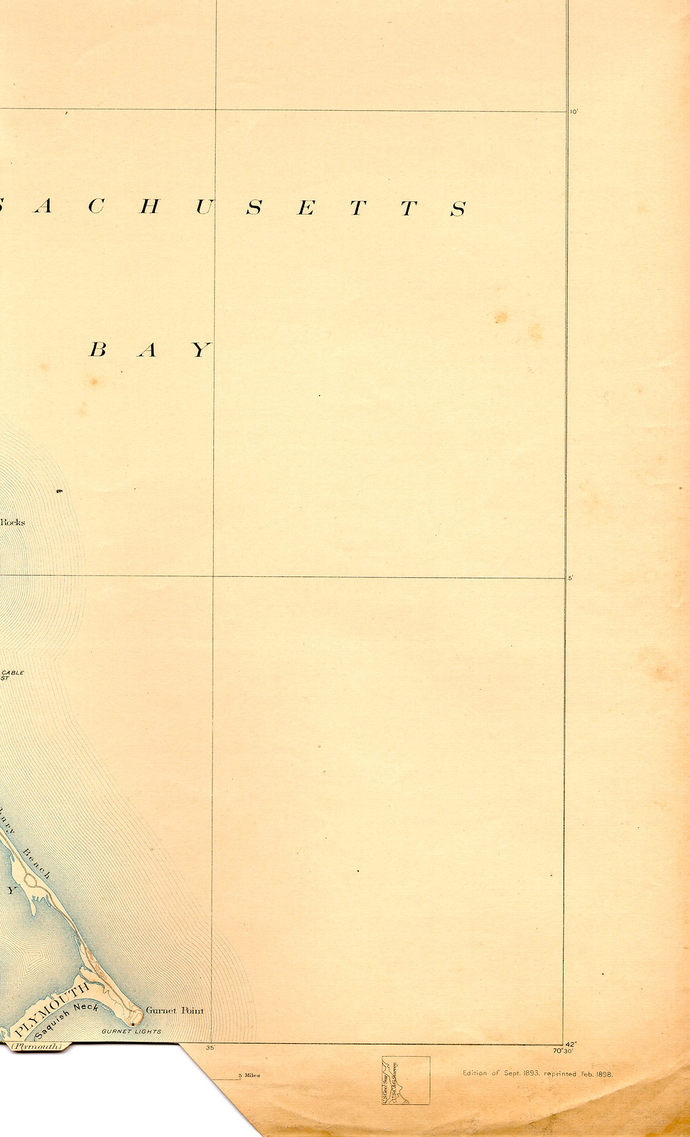 duxb 93 se, Massachusetts — antique map