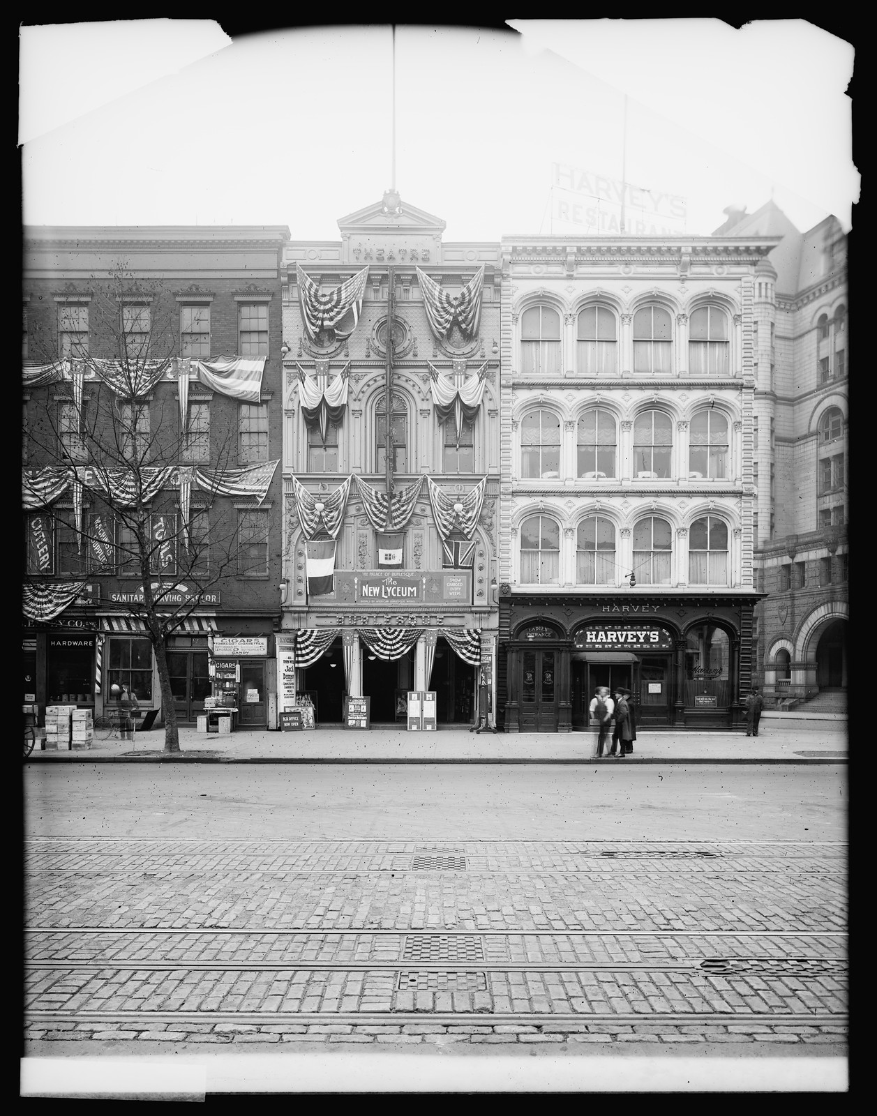 Harvey's & Lyceum Theater, [between 1918 and 1928] — historic photograph