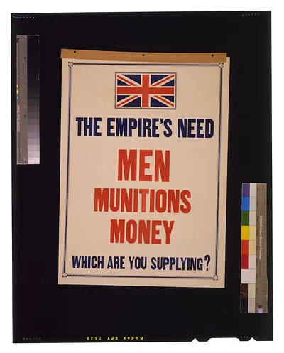 The Empires need. Men munitions money. Which are you supplying!