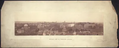 Birdseye view, Princeton College, New Jersey, 1895