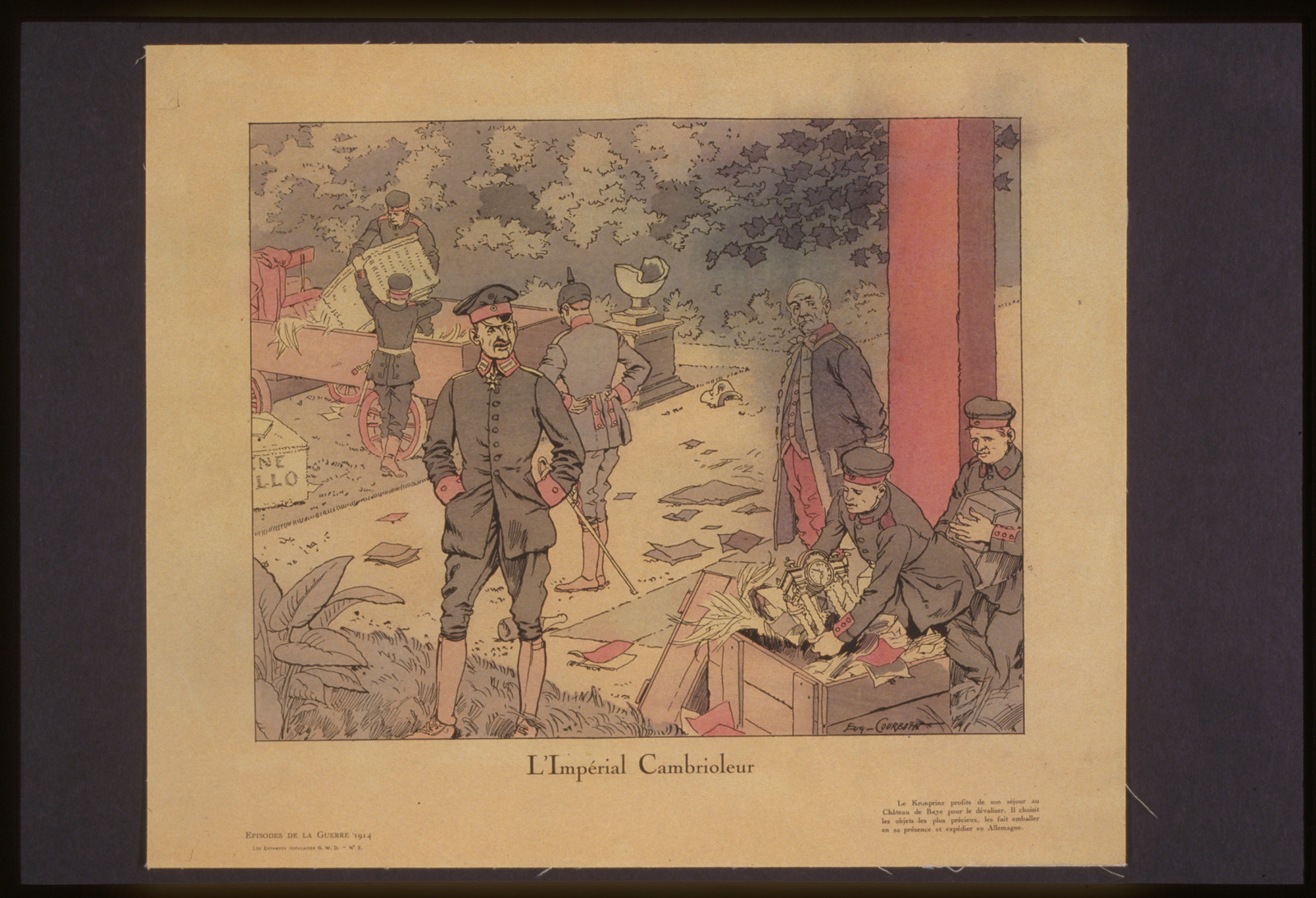 Limpeacuterial cambrioleur, 1914 — vintage poster
