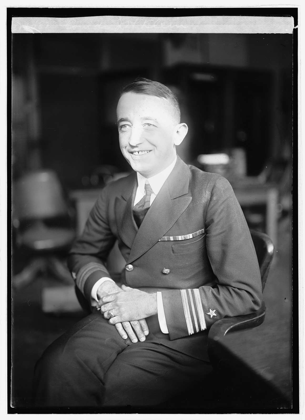 Comdr. J.H. Klein, [1922] — historic photograph
