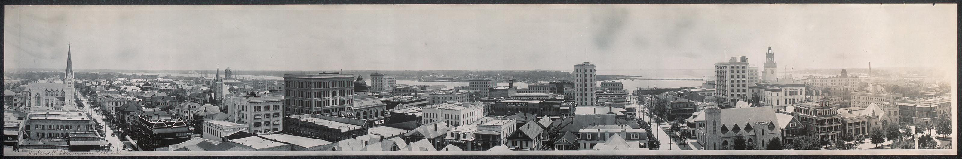 Jacksonville skyline from north side, Florida, 1910, 1910 — historic image