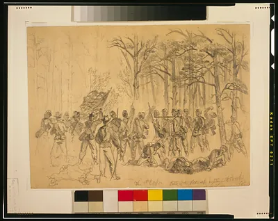 The 6th Corps--Battle of the Wilderness--fighting in the woods / E.F.