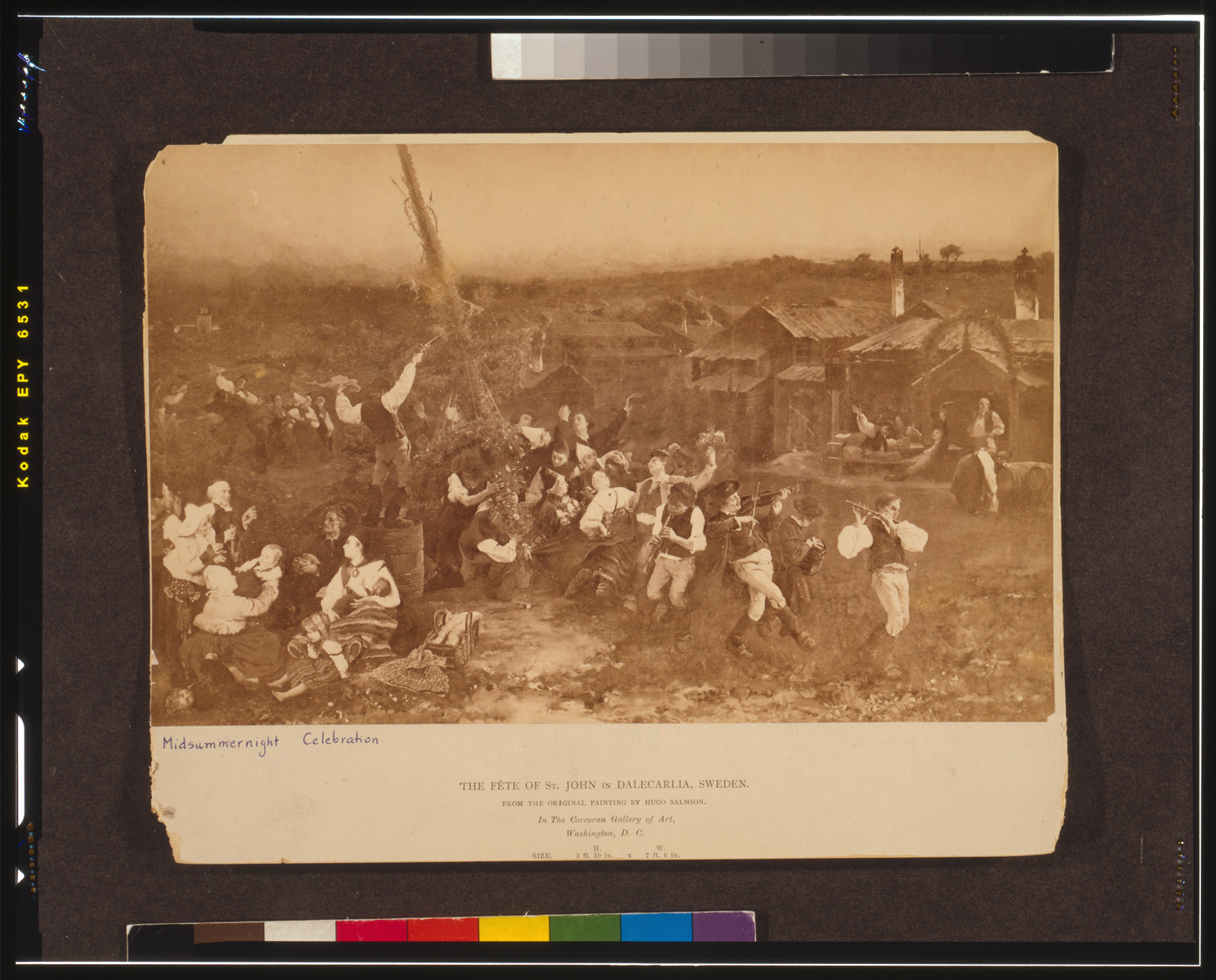 The fête of St. John in Dalecarlia, Sweden, [between 1880 and 1900(?)] — historic photograph