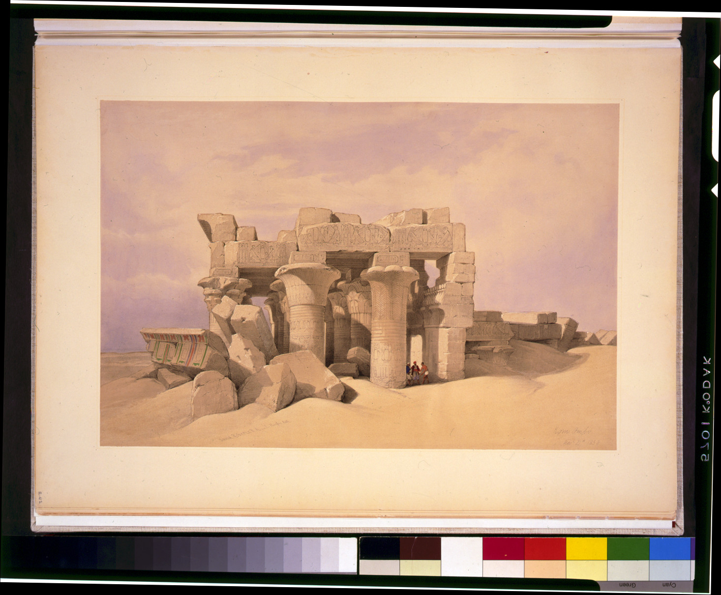 Kom Ombo / David Roberts, R.A., [published between 1846 and 1849] — antique lithograph