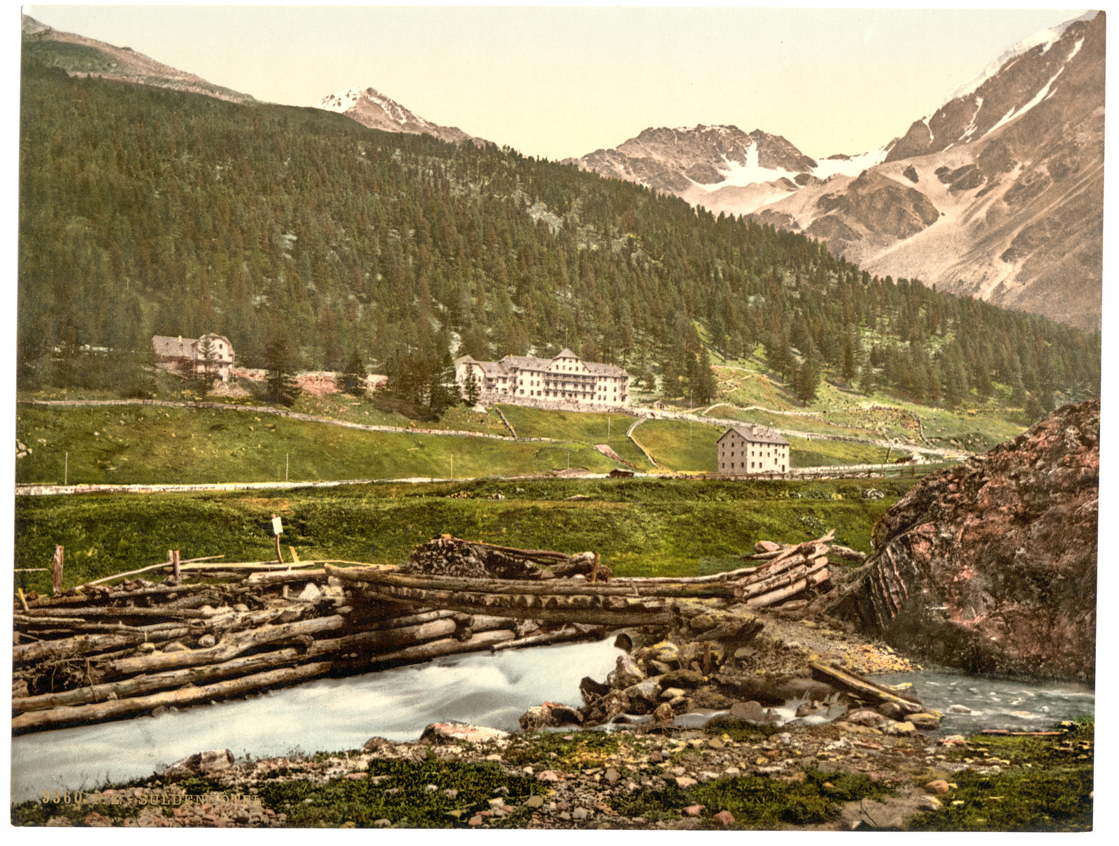 Sulden Hotel Sulden Tyrol Austro-Hungary, [between ca. 1890 and ca. 1900]. — historic print