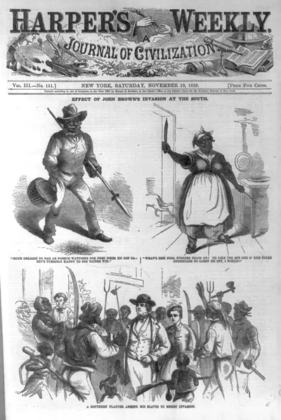 Effect of John Brown's invasion at the South