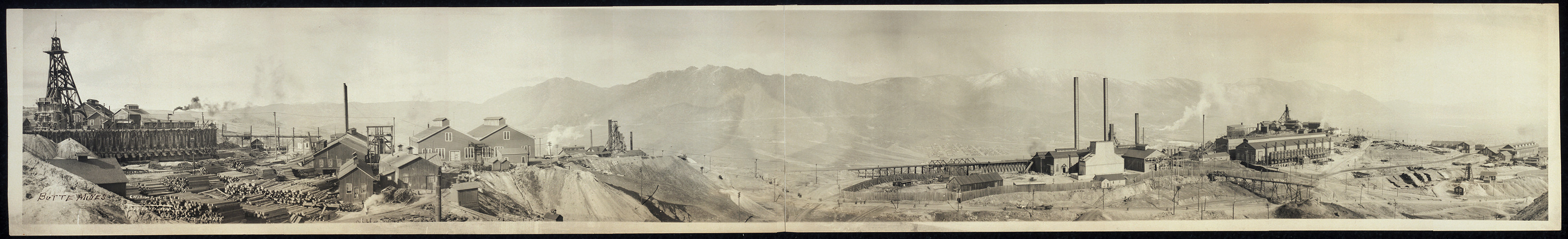 Butte mines, Montana, 1914, 1914 — historic image