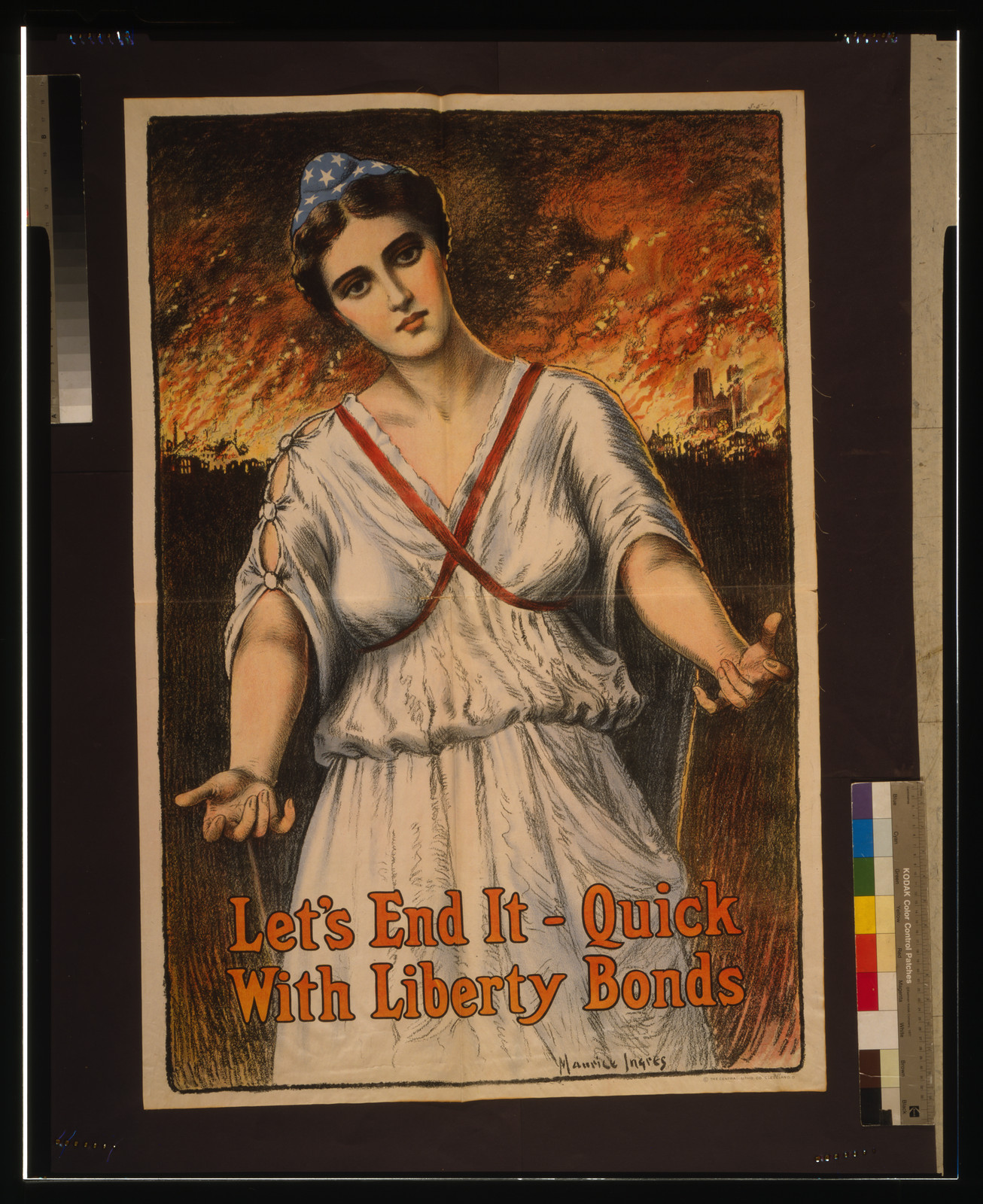 Let's end it - quick, with Liberty Bonds / Maurice Ingres., [1917] — vintage poster