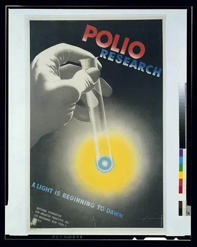 Polio research a light is beginning to dawn / Herbert Bayer.