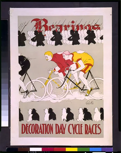 Bearing's decoration day cycle races / Charles A. Cox.