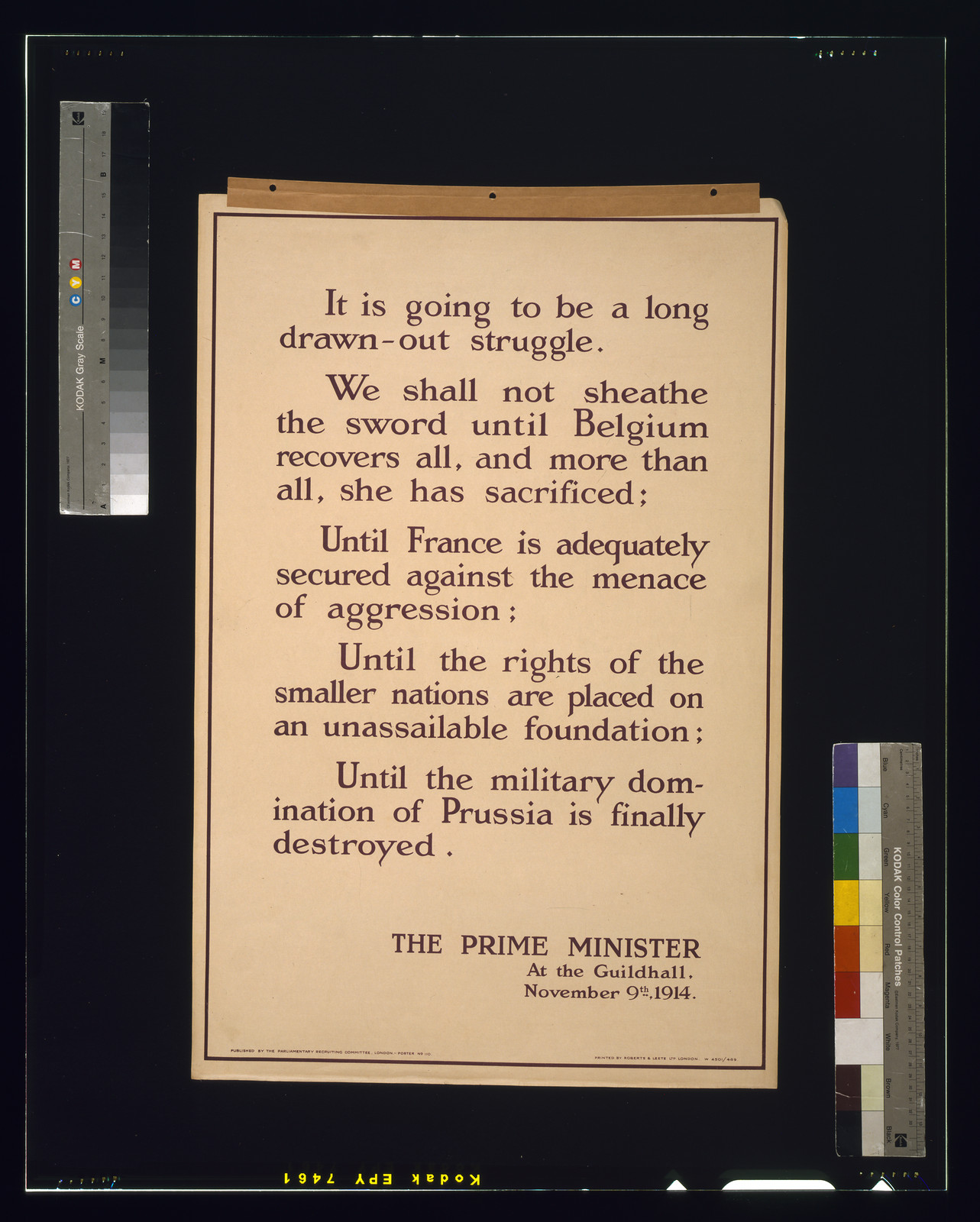 It is going to be a long drawn-out struggle. [...] / printed by Roberts & Leete Ltd., London., London : Parliamentary Recruiting Committee, [1915] — vintage poster