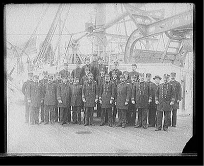 U.S.S. Maine officers