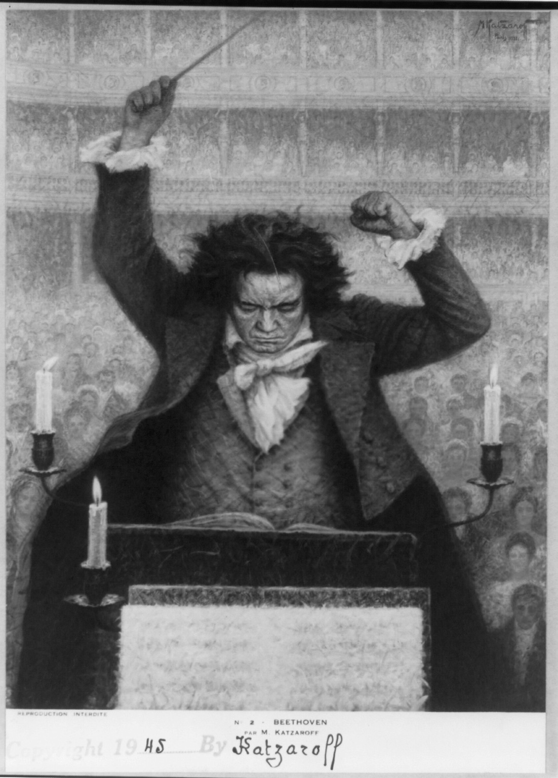 Ludwig van Beethoven, 177001827, c1945. — historic print
