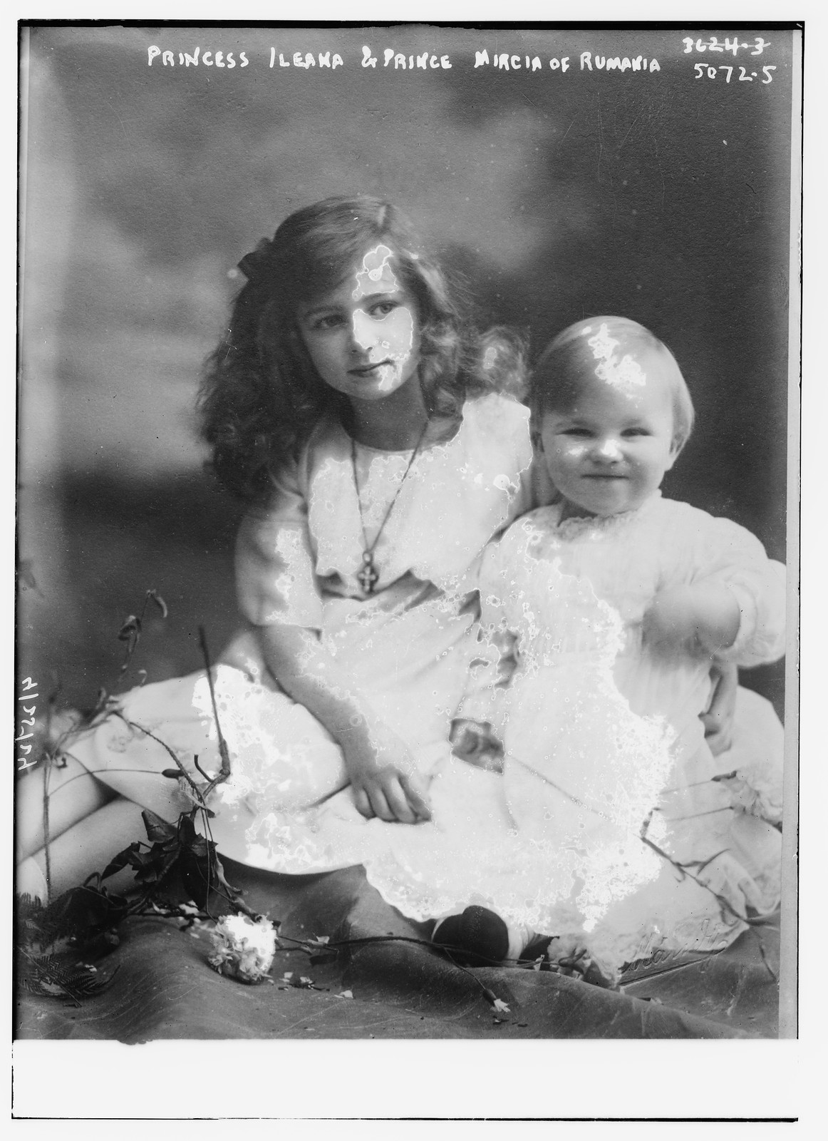 Princess Ileaka & Prince Mircia of Rumania, n/a — historic photograph